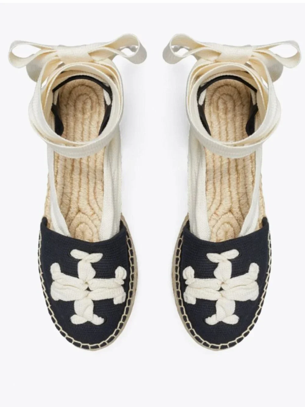 Tory Burch Ribbon Espadrille Size 11 EUC
